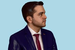 Business Man business-man, business, renderpeople, scanned-model, man, male, human, people, character